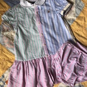 Color Block Polo Dress